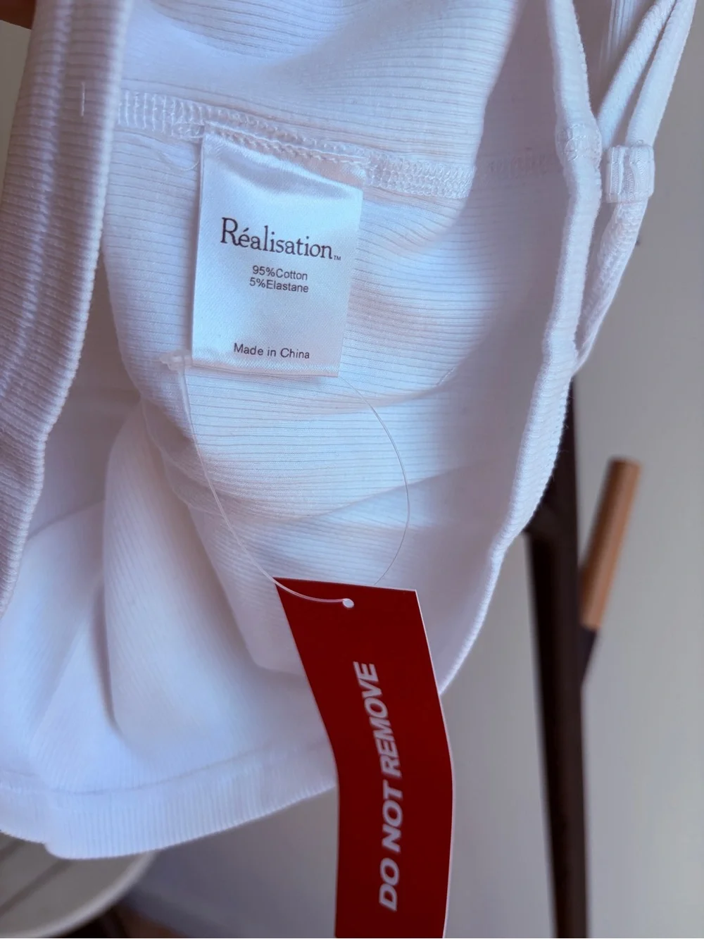 Realisation Par White Ribbed Tank Top - Picture 4 of 6